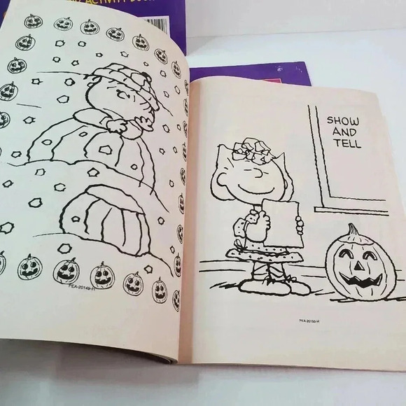 Peanuts Happy Halloween Coloring & Activity Books (Lot Of 3) Easy Tear Out Pages - Picture 6 of 16